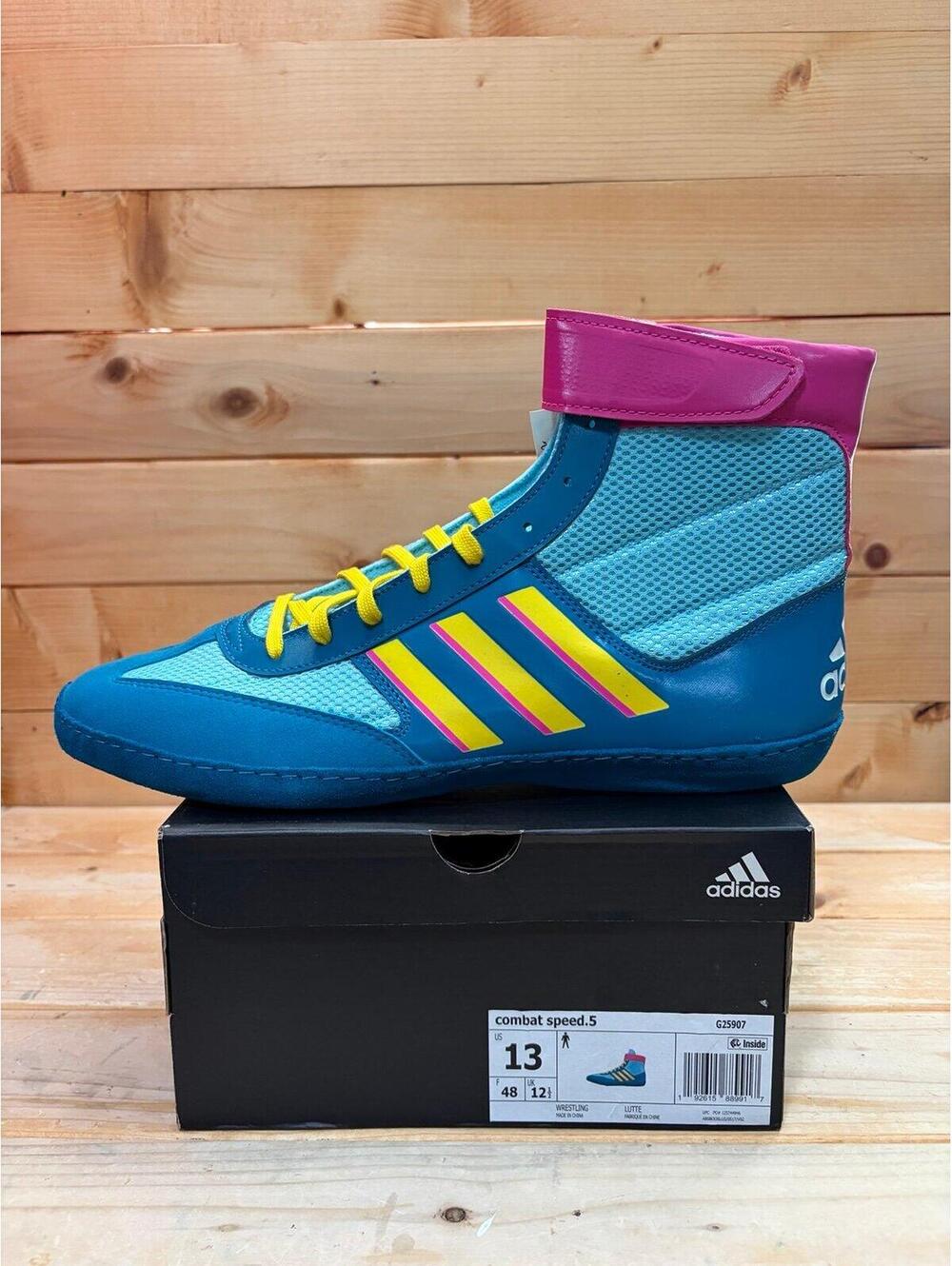 New in box Teal Adidas combat speed 5 wrestling shoes G25907 - Mens size 13